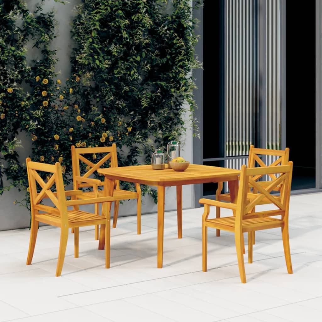8720286107904_m_en_hd_1 Provira Tuintafel 110x110x75 cm massief acaciahout - Image 1