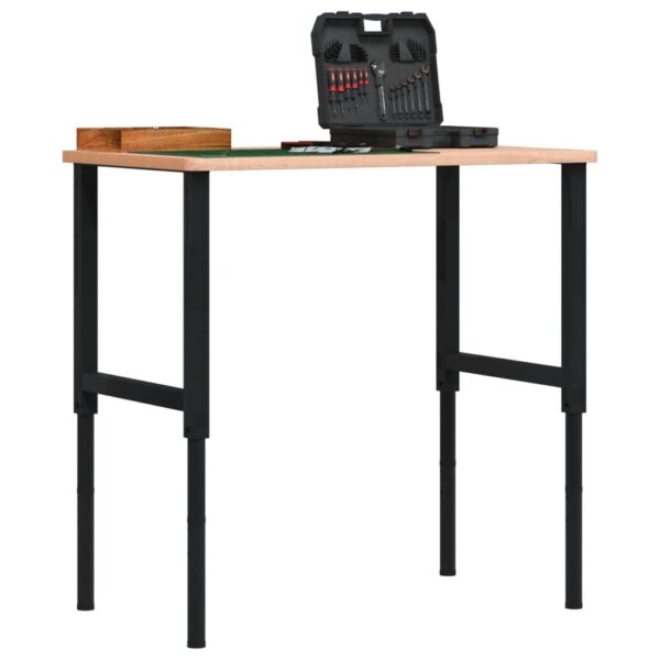 Provira Werkbankframes verstelbaar 2 st 55x(69-95,5) cm metaal zwart