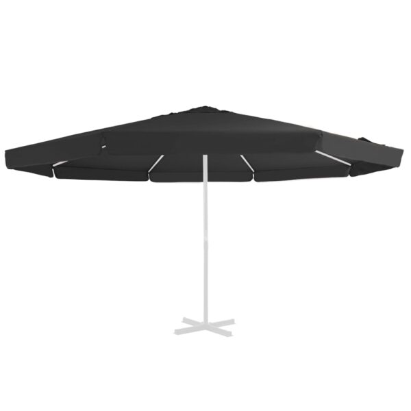 Provira Vervangingsdoek voor parasol 500 cm zwart