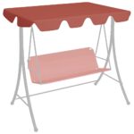 Provira Vervangingsluifel schommelbank 188/168x145/110 cm terracotta