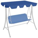 Provira Vervangingsluifel voor schommelbank 188/168x145/110 cm blauw