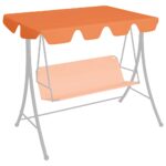 Provira Vervangingsluifel voor schommelbank 150/130x105/70 cm oranje