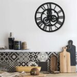 Provira Wandklok 30 cm acryl zwart