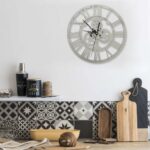Provira Wandklok 30 cm acryl zilverkleurig
