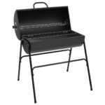 Provira Barbecuevat met 2 kookroosters 80x95x90 cm staal zwart