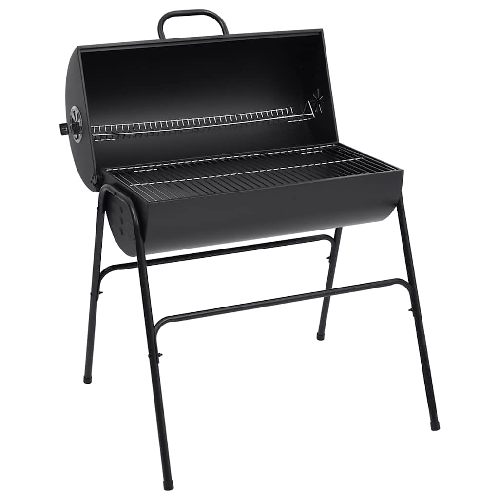 8720286139622_a_en_hd_1 Provira Barbecuevat met 2 kookroosters 80x95x90 cm staal zwart - Image 1