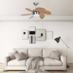Provira Plafondventilator met lamp 76 cm lichtbruin
