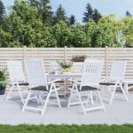 Provira Tuinstoelkussens 6 st 40x40x3 cm oxford stof antracietkleurig