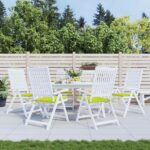 Provira Tuinstoelkussens 6 st 40x40x3 cm oxford stof felgroen
