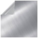 Provira Zwembadfolie solar drijvend rechthoekig 6x4 m PE zilverkleurig