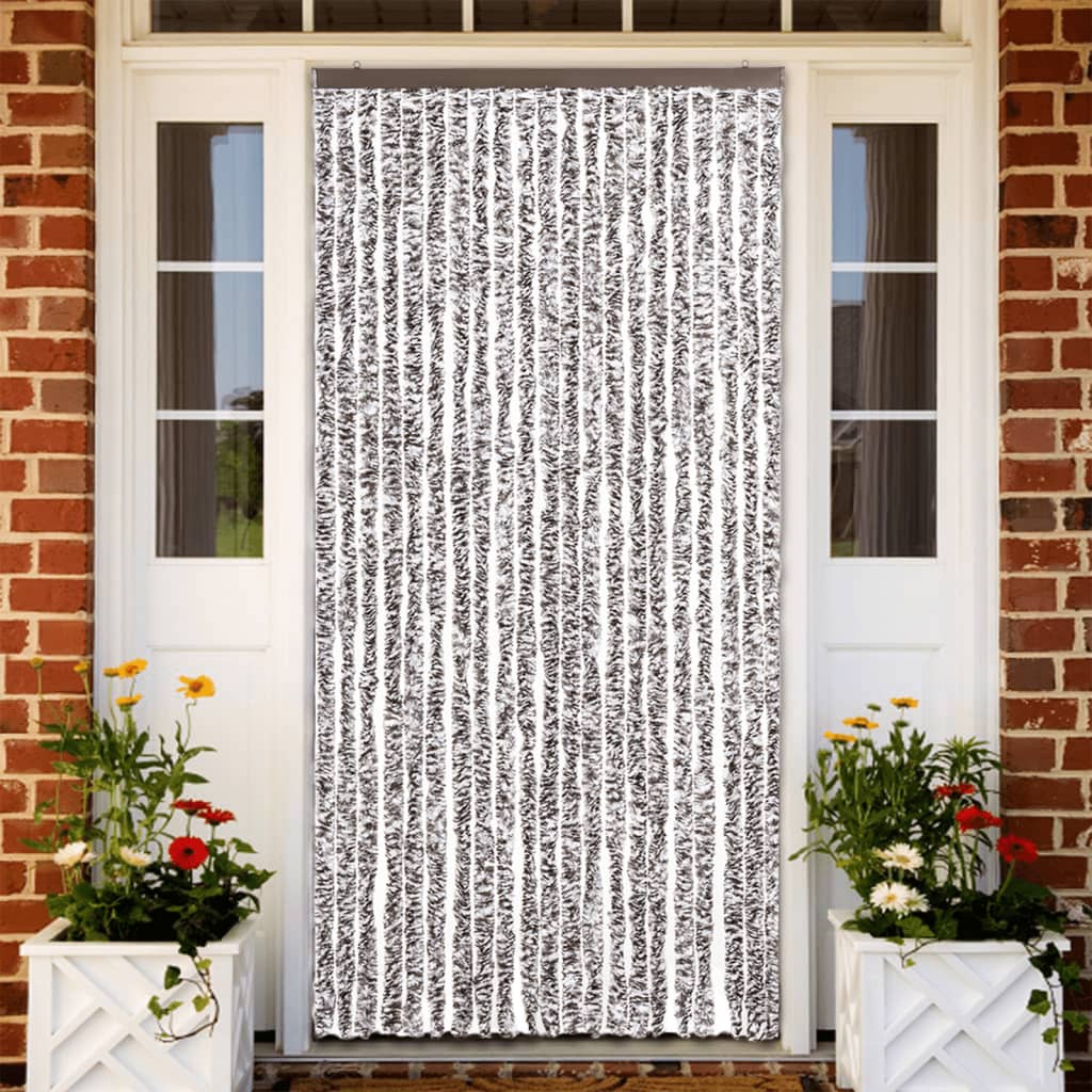 8720286156377_m_en_hd_1 Provira Vliegengordijn 90x200 cm chenille bruin en beige - Image 1