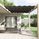 Provira Luifel verticaal 140x270 cm oxford stof antracietkleurig
