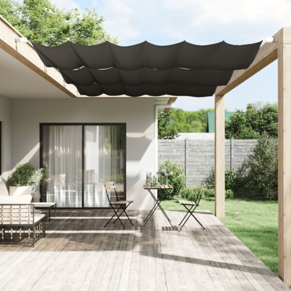 Provira Luifel verticaal 140x270 cm oxford stof antracietkleurig