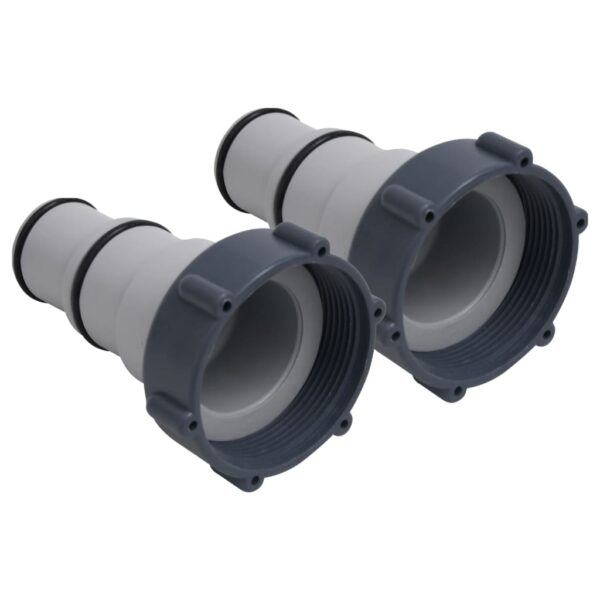 Provira Zwembadslangadapters 2 st kunststof