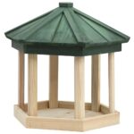 Provira Vogelvoeder achthoekig 33x30 cm massief vurenhout
