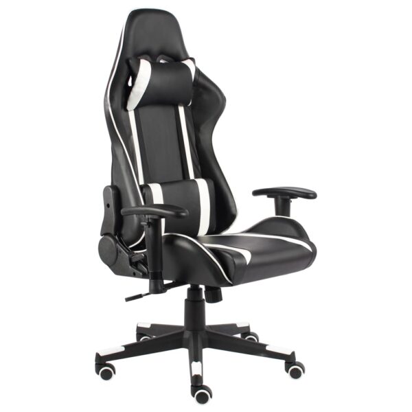 Provira Gamestoel draaibaar PVC wit