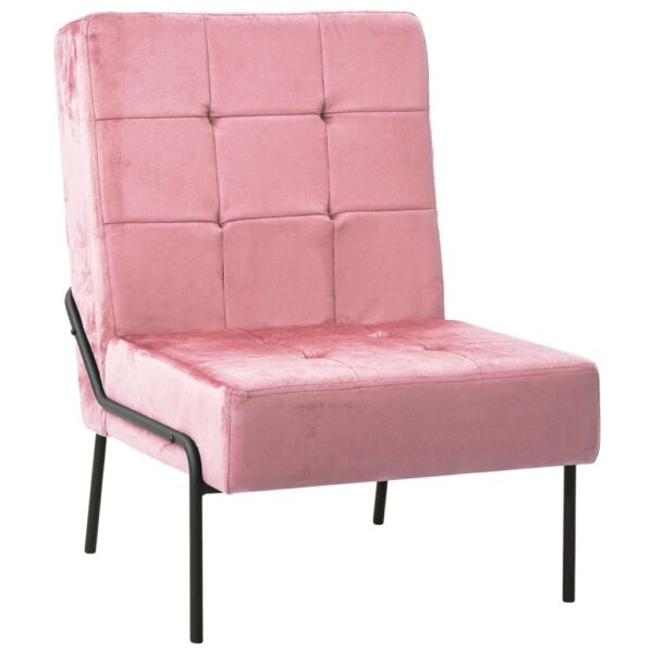Provira Relaxstoel 65x79x87 cm fluweel roze