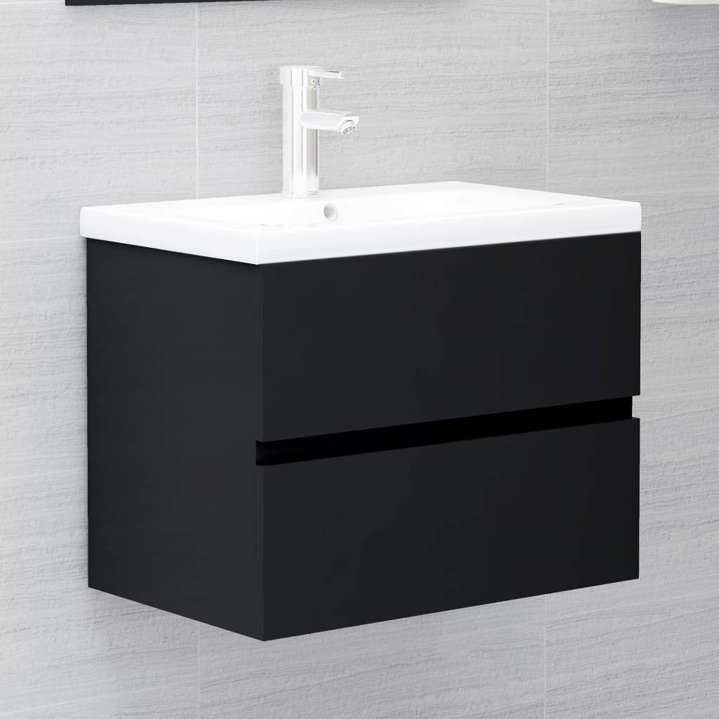 8720286220580_m_en_hd_1 Provira Wastafelkast 60x38,5x45 cm bewerkt hout zwart - Image 1