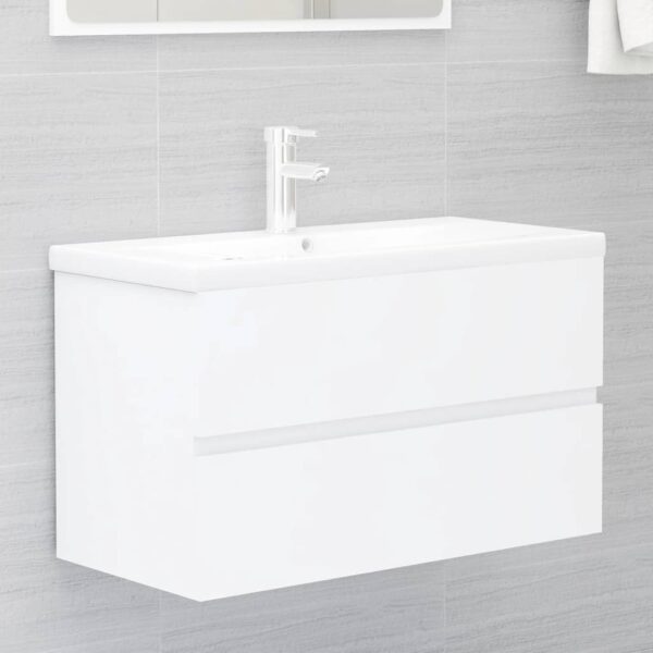 Provira Wastafelkast 80x38,5x45 cm bewerkt hout wit
