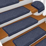 Provira Trapmatten 15 st 65x21x4 cm grijs en blauw