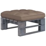 Provira Tuinhocker pallet geïmpregneerd grenenhout grijs