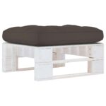 Provira Tuinhocker pallet geïmpregneerd grenenhout wit