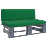 Provira Tuinmiddenbank pallet geïmpregneerd grenenhout grijs