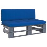 Provira Tuinmiddenbank pallet geïmpregneerd grenenhout grijs