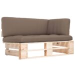 Provira Tuinhoekbank pallet geïmpregneerd grenenhout