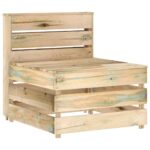 Provira Tuinmiddenbank pallet geïmpregneerd grenenhout