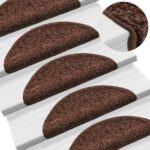 Provira Trapmatten 10 st 56x17x3 cm bruin