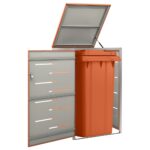 Provira Containerberging enkel 69x77,5x112,5 cm roestvrij staal