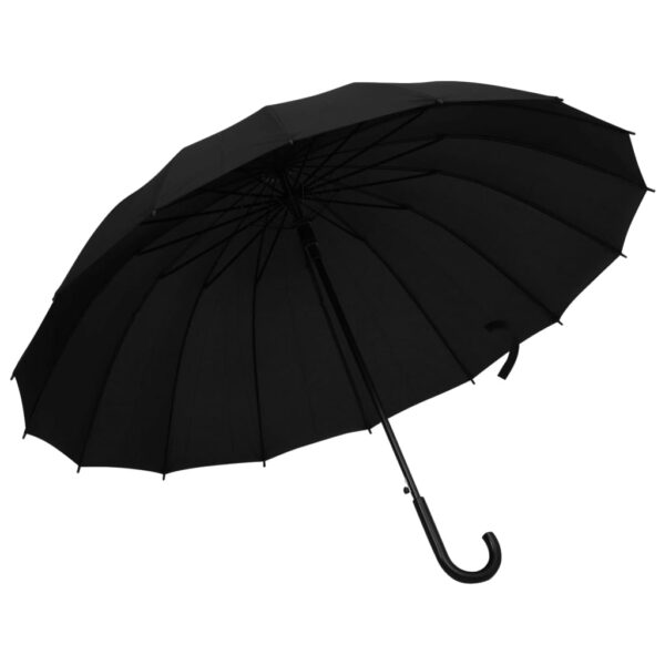 Provira Paraplu automatisch 120 cm zwart