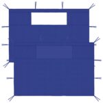 Provira Prieelzijwanden met ramen 2 st blauw