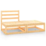 Provira 2-delige Loungeset massief grenenhout