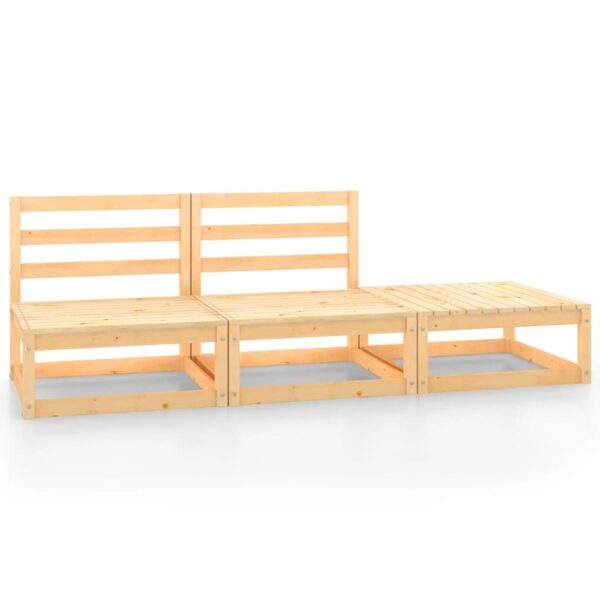 Provira 3-delige Loungeset massief grenenhout