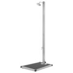 Provira Buitendouche met grijze basis 220 cm roestvrij staal