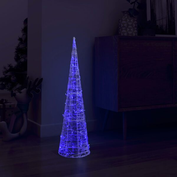 Provira Lichtkegel decoratief LED blauw 90 cm acryl
