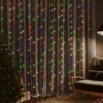 Provira Lichtsnoergordijn met 300 LED's en 8 functies 3x3 m meerkleurig