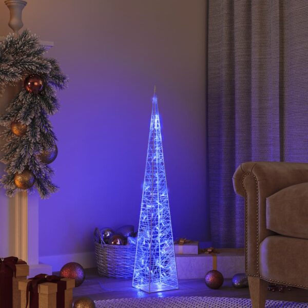 Provira Lichtkegel decoratief LED 90 cm acryl blauw