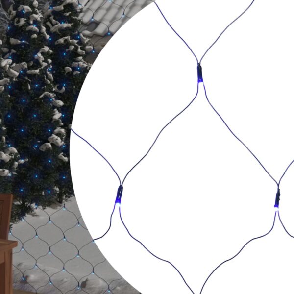 Provira Kerstnetverlichting 544 LED's binnen en buiten 4x4 m blauw