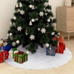 Provira Kerstboomrok 122 cm kunstvacht wit