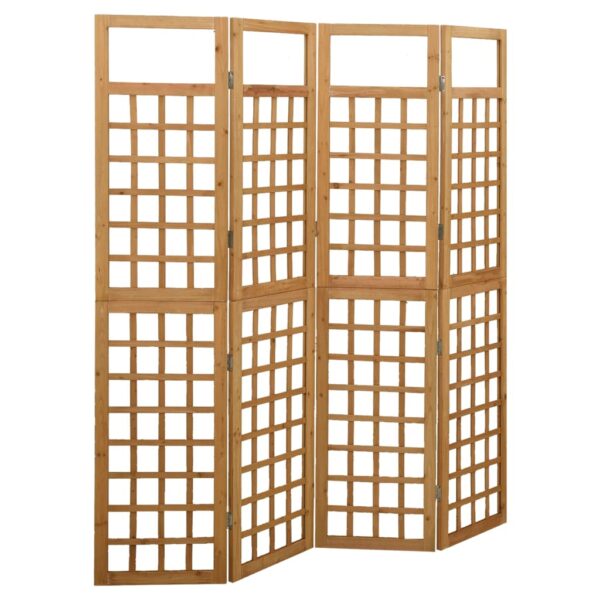 Provira Kamerscherm/trellis met 4 panelen161x180 cm massief vurenhout