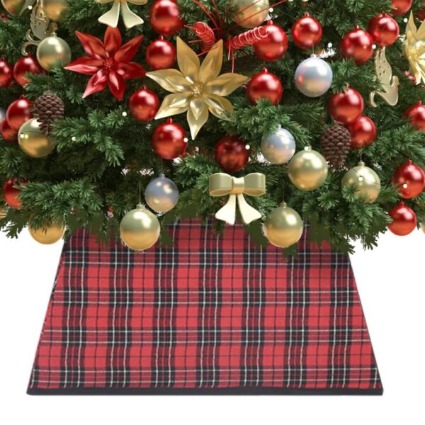 Provira Kerstboomrok 48x48x25 cm rood en zwart