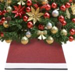 Provira Kerstboomrok 48x48x25 cm rood en wit