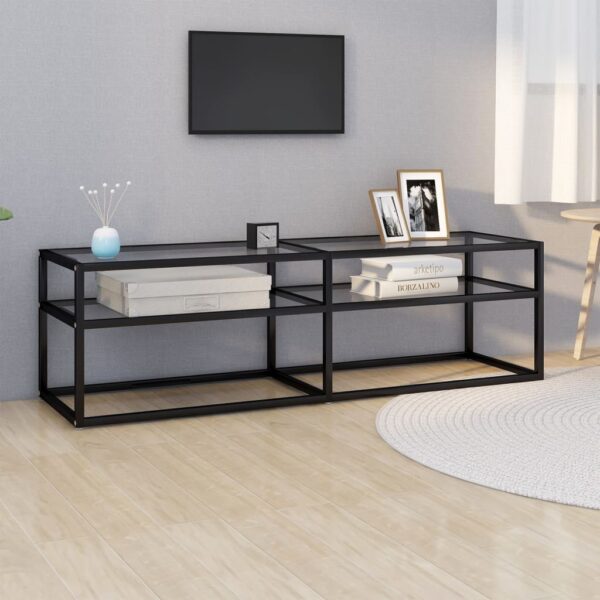 Provira Tv-meubel 140x40x40,5 cm gehard glas transparant
