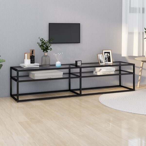 Provira Tv-meubel 180x40x40,5 cm gehard glas transparant