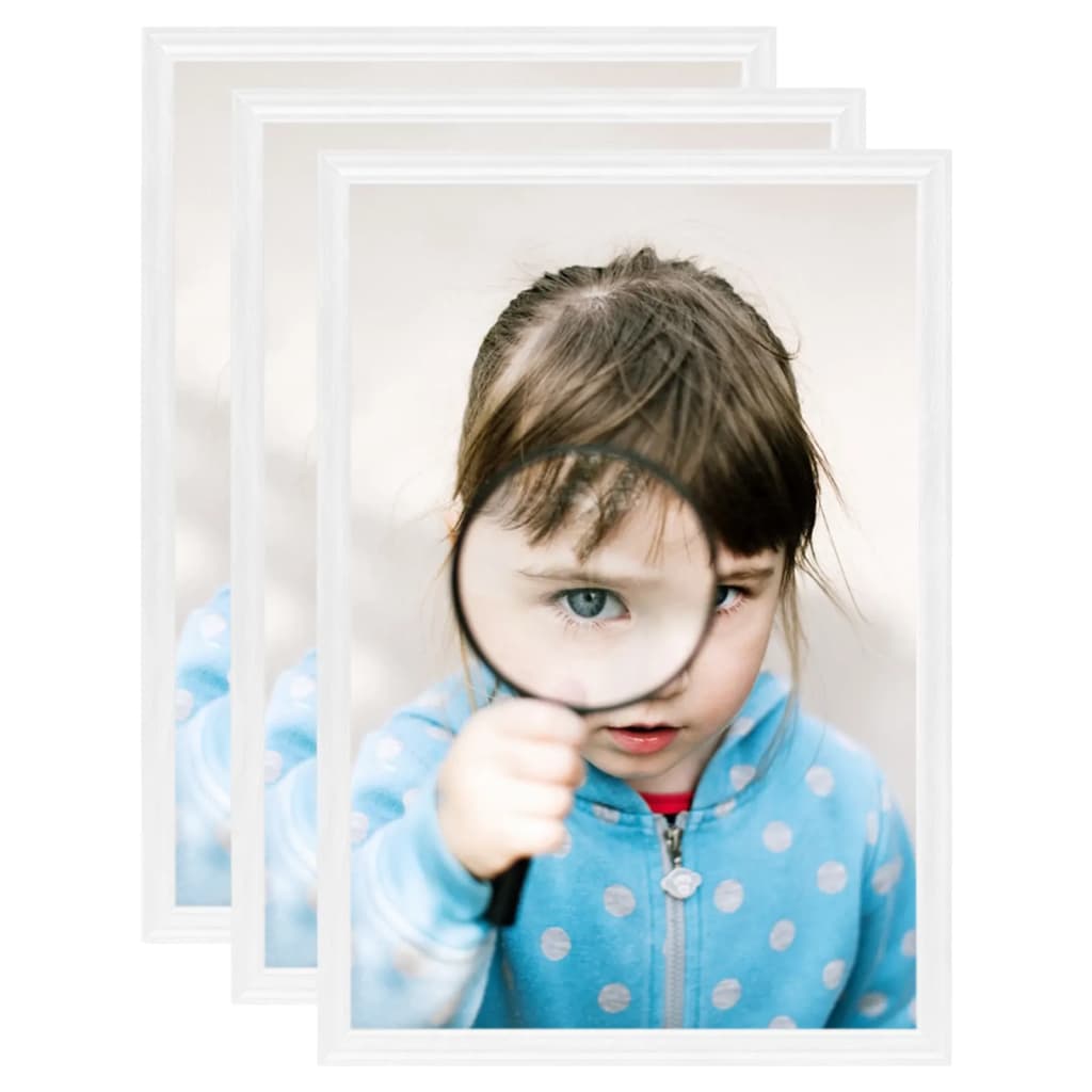 8720286489758_a_en_hd_1 Provira Fotolijsten 3 st voor tafel 15x21 cm MDF wit - Image 1