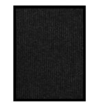 Provira Deurmat 60x80 cm gestreept antracietkleurig