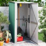 Provira Tuinschuur 118,5x97x209,5 cm gegalvaniseerd staal groen